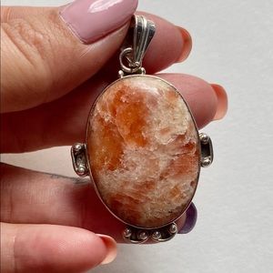 Sterling Sunstone Pendant